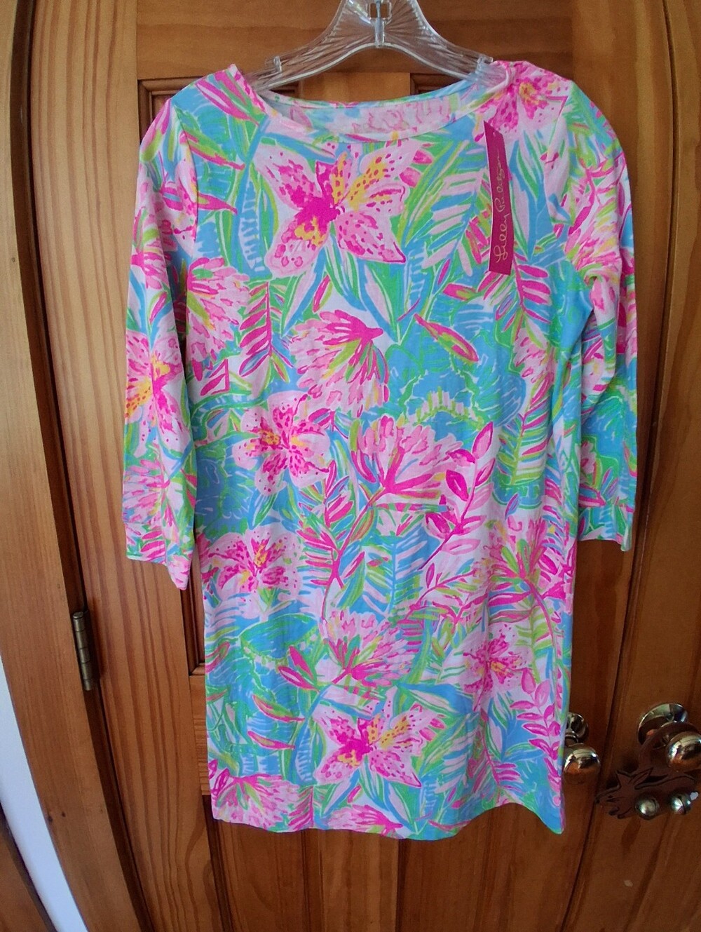 Lilly Pulitzer Mini Marlowe Dress "Pop Up Lilly Of The Jungle" XL (12-14) NWT
